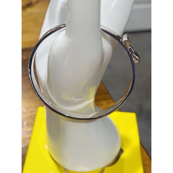 Kate Spade New York Take A Bow Bangle Bracelet, Silver - Picture 4 of 5
